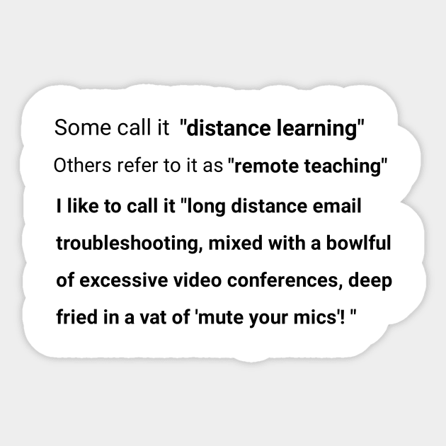 Covid 19 & Distance Teaching Sticker by CreativeLimes